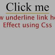 Draw Underline Link Hover Effect Using Css Html Css Youtube