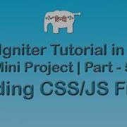 Codeigniter Project Tutorial In Hindi Urdu Adding CSS JS Files