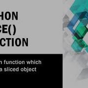 Python Slice Function