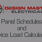 Design Master Electrical For AutoCAD Panel Schedules And Service Load Calculations