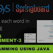 Reverse Each Word In String String Assignment 3 Programming Using Java Infosys Springboard