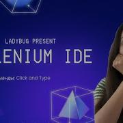 Урок 7 Selenium IDE Команды Click Type