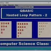 Nested Loop Pattern 2 QBASIC Tutorial Computer Science 9