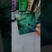Forest Sunshine Easy Acrylic Painting Idea For Beginners