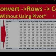 SQL Analysis Query Convert Rows Into Columns Without Using Pivot