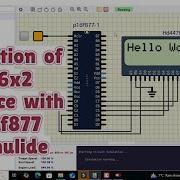 Simulation Of 16 2 Lcd Interface With Pic Microcontroller In Simulide Lcd With Pic16f877 With Pic