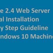 How To Install Apache 2 4 Web Server Manually On Windows 10