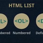 HTML List