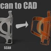 3D Scan To CAD Designing Printing A Bottle Cage With Creality Scan Raptor X FreeCAD