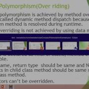 Core Java Basic Concepts Overloading Vs Overriding Polymorphism 7