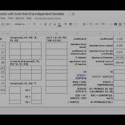 LINEST Multiple Linear Regression