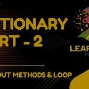 Learn Python Dictionary Part 2 Keys Values Items Get Update LearnByparam Python