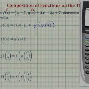 Composite Function Values On The TI 84