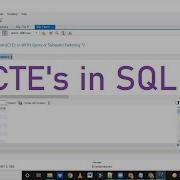 CTE Common Table Expression In SQL WITH Clause Advanced SQL Online Session