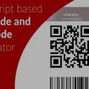 Simple JavaScript Based QR Code And Bar Code Generator