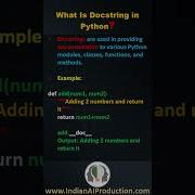 9 Что такое Docstrings в Python Вопросы и ответы для собеседования по Python Shorts