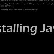 Java Console Applications Installing Java On Windows