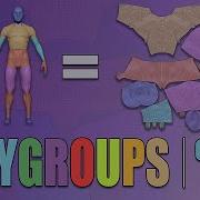Create UVs With Polygroups In Zbrush