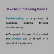 Java Multithreading Basics