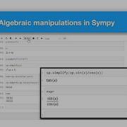 Algebraic Manipulations In Python S Sympy
