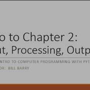 Python 2a Input Processing And Output