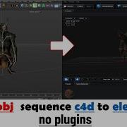 How To Export C4d Obj Sequence To Element 3D No Plugins