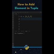 How To Add Element In Tuple In Python Shorts
