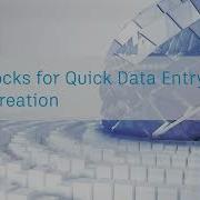 Lesson 10 Code Blocks For Quick Data Entry And Object Creation