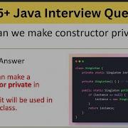 Top 75 Java Interview Questions Can We Make Constructor Private Javatrickyquestions Interview