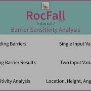 Rocfall Tutorial 7 Barrier Sensitivity Analysis