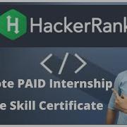 HackerRank Skill Certificate Winter Internship HackerRank Python C Java JS Free Certificate