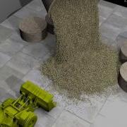 Bulldozer Granular Material Simulation