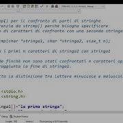 Linguaggio C Strcmp E Strncmp Per Confrontare Due Stringhe