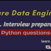 Python Interview Questions Answers Data Engineer