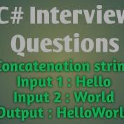 String Concatenation Code C Coding Interview Questions