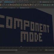 Learning Maya Intro To Component Mode