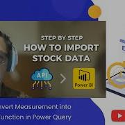 How To Scrapping Import Stock Data Using API In Power BI