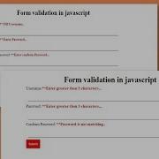 Complete Form Validation In Javascript In Hindi Form Validation In Javascript Password Validation