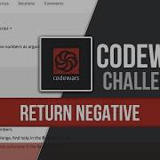 Return Negative Codewars JavaScript Challenge