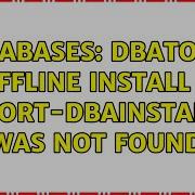 Databases DBATools Offline Install Export Dbainstance Was Not Found