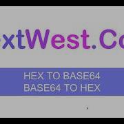 Convert Base64 To Hex And Hex To Base64