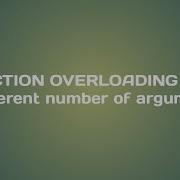 Function Overloading In C In TAMIL Part 2