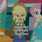 Applejack X Rarity Edit Mlp Mlpequestragirls Applejack Rarity Jealousgirl