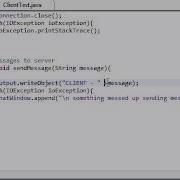 Intermediate Java Tutorial 56 Sending Messages To The Server