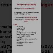 Compare Strings In C With Strcmp C Programming Tutorial Coding CProgramming
