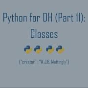 Python For Digital Humanities 11 Classes