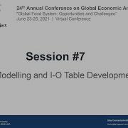 2021 GTAP Conference CGE Modelling And I O Table Development
