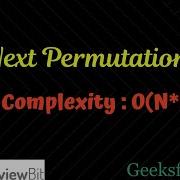 Next Permutation InterviewBit Solution Algorithm Explanation By AlGOds