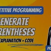 Generate Parentheses Explanation Code LeetCode 22
