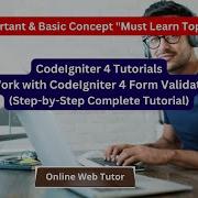 How To Work With CodeIgniter 4 Form Validation Step By Step Tutorial Of Form Validation Rules